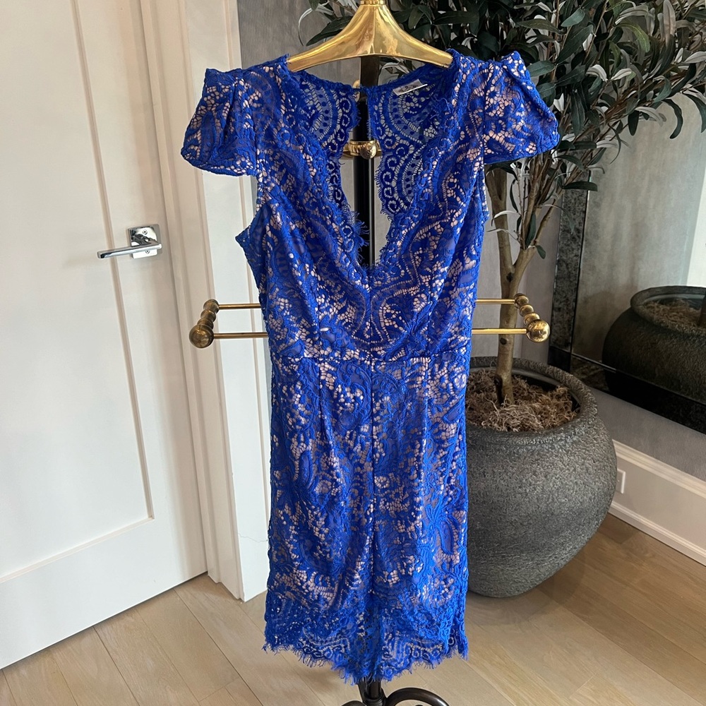 Angel Biba Blue Lace Dress